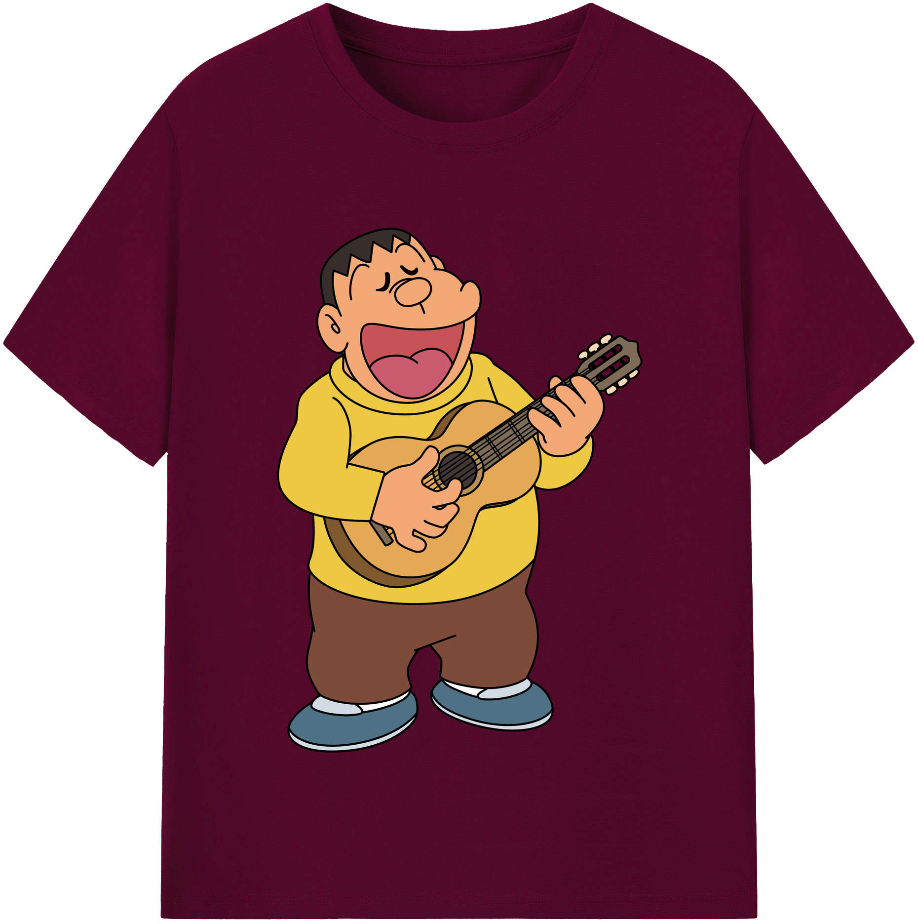 （画像用） ドラえもん 剛田武 Doraemon Gouta Takeshi レディースカジュアルプリントTシャツ（綿100％）